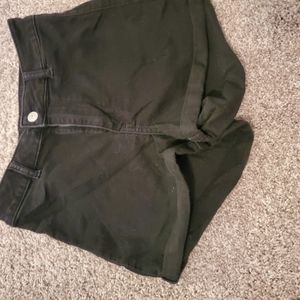 Black Jean shorts